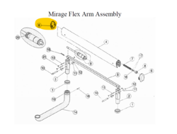 TPC Mirage Unit End Cap, Flex Arm