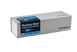 Transcoject Painless Steel Injection Needles 100/box 