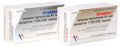 Orabloc 4% Articaine HCl With Epinephrine 1.8 ml Injection Cartridges, 50/Pkg