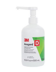 Avagard D Liquid Hand Sanitizer 16.9 oz Pump Fragrance Free (3M)