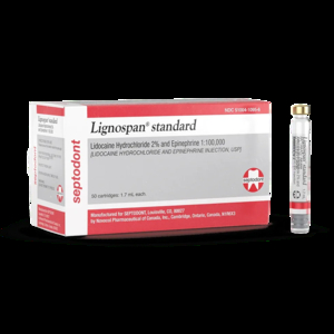 Lignospan Lidocaine Hydrochloride 2% Epinephrine 50/Box (Septodont)