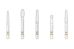 Two Striper TSZTech FG Diamonds Zirconia 5/pk (Premier)