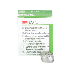 Stainless Steel Permanent Molar Crowns Refill Upper Right 5/Pkg (3M)
