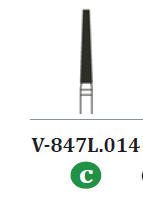 Diamond Burs Flat End Taper (10) (Sky Choice)