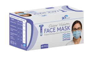 Mask Earloop Anti fog Procedure ASTM Level 3, Latex Free, 40/Pkg