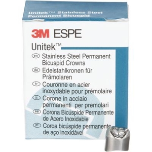 Unitek 1st Permanent Molar Stainless Steel Crowns Refill Lower Left 5/Pkg (3M)