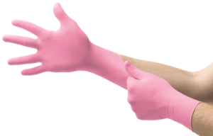MICRO-TOUCH Nitrafree Pink Nitrile 100/Box (Ansell)