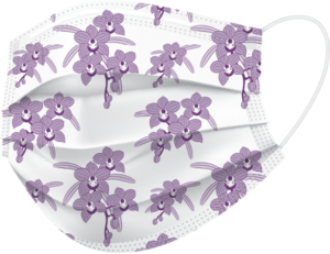 Mask Earloop Level 3 with Floral Design 50/Box