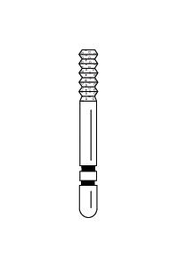 Two Striper FG Crown Cut Diamond Burs FG 5/pk (Premier)