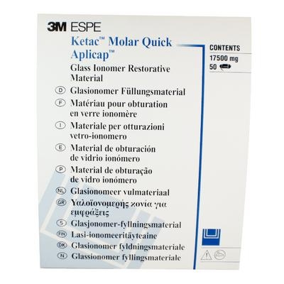 Ketac Molar Quick Aplicap Glass Ionomer Restorative Introductory Refill, 50/Pkg (3M) Ketac Molar Quick Aplicap Glass Ionomer Restorative Introductory Refill, 50/Pkg (3M)