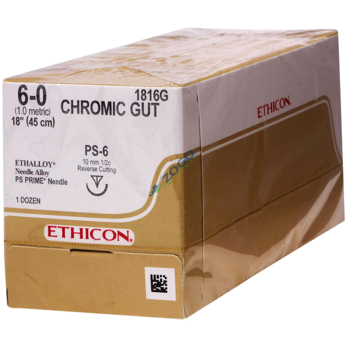 Ethicon 5-0 Suture Chrom Gut 18 Ethicon 5-0 Suture Chrom Gut 18