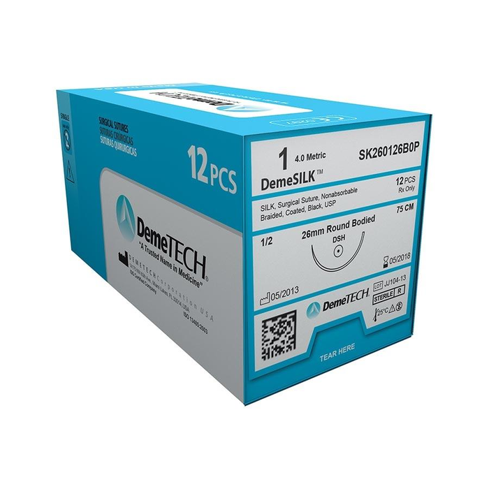 Suture Black Silk Pack of 12 Suture Black Silk Pack of 12