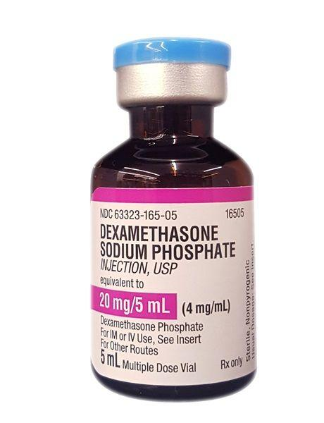 Dexamethasone Sodium Phosphate Injection MDV 4mg/mL Sterile 25x5ml Dexamethasone Sodium Phosphate Injection MDV 4mg/mL Sterile 25x5ml