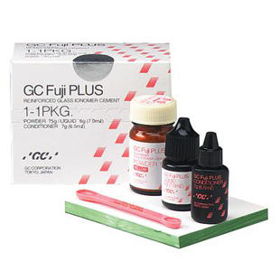 GC Fuji Plus Luting Cement, Powder Liquid (GC America) GC Fuji Plus Luting Cement, Powder Liquid (GC America)