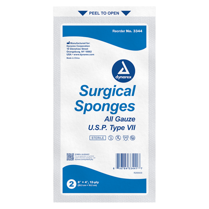 Gauze Sponge, Sterile, 8 Gauze Sponge, Sterile, 8