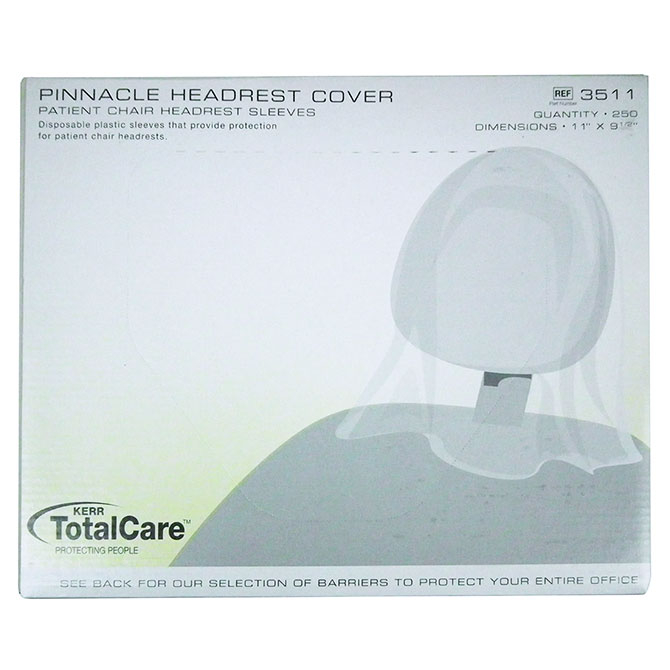 Headrest Covers Clear, 250/pkg (Pinnacle)