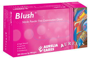 Aurelia Blush PINK Nitrile Powder-Free Exam Glove 200/box Aurelia Blush PINK Nitrile Powder-Free Exam Glove 200/box