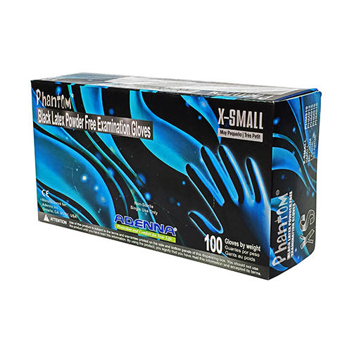 Gloves Phantom Black P/F Latex 100 (Adenna) Gloves Phantom Black P/F Latex 100 (Adenna)