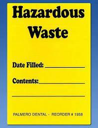 Osha Hazardous Waste Label 2.x3 (100/Pkg)