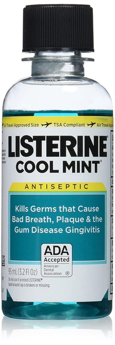 Listerine Cool Mint 3.2oz Patient Trial Size 24/Case Listerine Cool Mint 3.2oz Patient Trial Size 24/Case