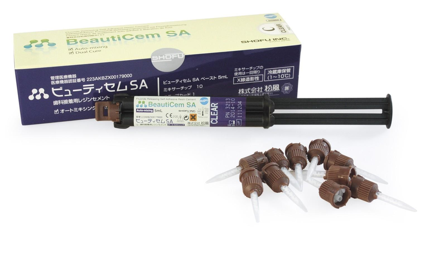 BeautiCem SA Auto-Mix Clear 5ml Paste, 10 Mix Tips BeautiCem SA Auto-Mix Clear 5ml Paste, 10 Mix Tips
