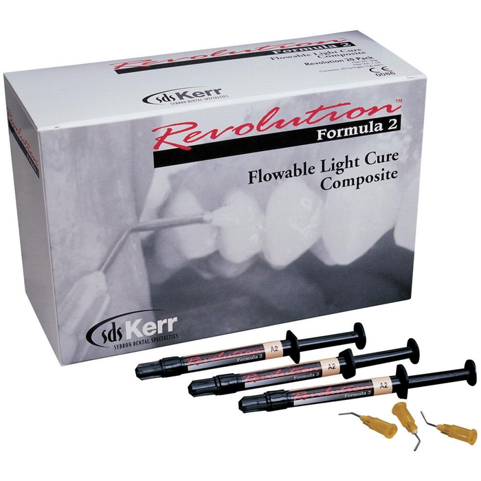 REVOLUTION FORMULA 2 FLOWABLE Composite 4-1gm Syringes (Kerr) REVOLUTION FORMULA 2 FLOWABLE Composite 4-1gm Syringes (Kerr)
