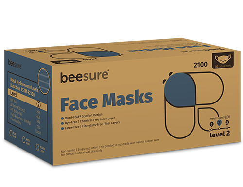 Mask Earloop Blue Level 2 (50/Box) BeeSure Mask Earloop Blue Level 2 (50/Box) BeeSure