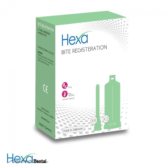 Bite Registration 50ml Cartridge 2/Bx (Hexa Dental) Bite Registration 50ml Cartridge 2/Bx (Hexa Dental)
