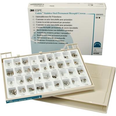 Unitek Permanent Stainless Steel Crowns Bicuspid Starter Kit (3M) Unitek Permanent Stainless Steel Crowns Bicuspid Starter Kit (3M)