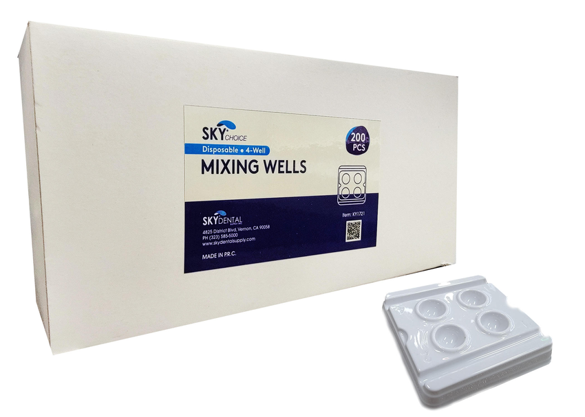  Mixing Well Disposable (4-Wells) White 200/Bx (SkyChoice)