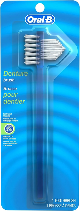 Oral-B Denture Toothbrush, Hard Blister Card, 6/pk, 72 pk/cs Oral-B Denture Toothbrush, Hard Blister Card, 6/pk, 72 pk/cs