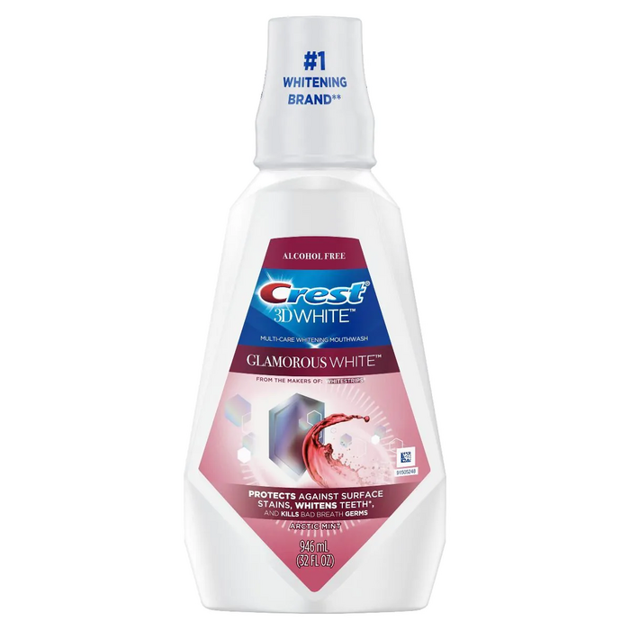 Mouthwash Crest 3D White Glamorous White 946ml (4/Pkg) Mouthwash Crest 3D White Glamorous White 946ml (4/Pkg)