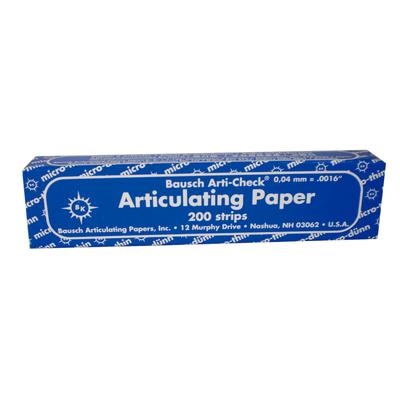 Bausch Arti-Check X-Thin Articulating Paper Straight (Bausch) Bausch Arti-Check X-Thin Articulating Paper Straight (Bausch)