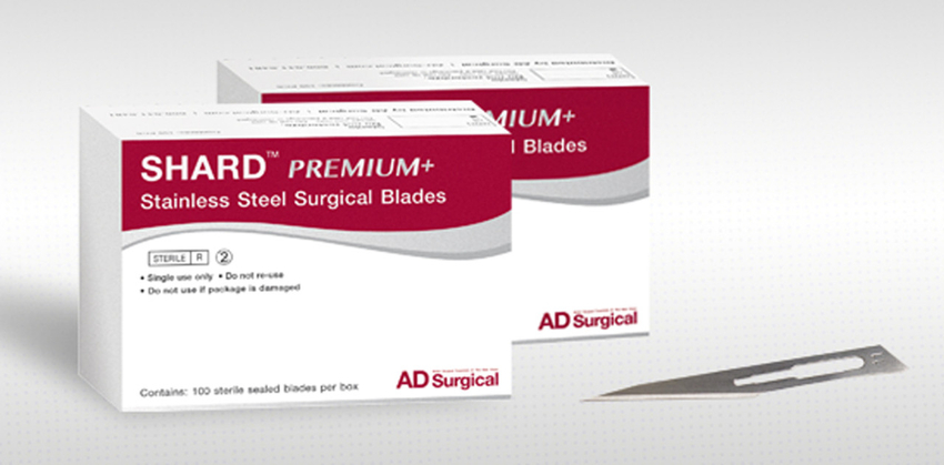 Shard Premium Stainless Steel Blades (AD Surgical) Shard Premium Stainless Steel Blades (AD Surgical)