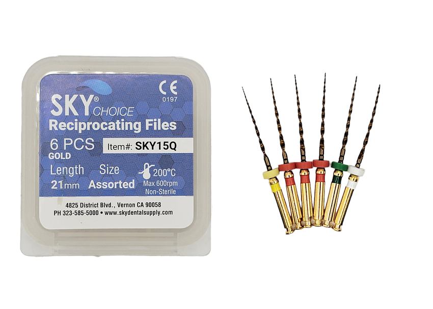 Reciprocating Files GOLD 31mm 6/Pkg  (Sky Choice)