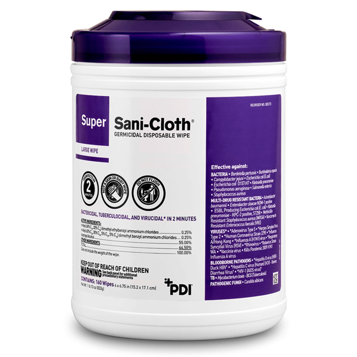 Super Sani-Cloth Germicidal Disposable Wipe Super Sani-Cloth Germicidal Disposable Wipe