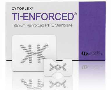 Cytoflex Ti-Enforced Tef-Guard Non Perforated Membrane (Unicare Biomedical) Cytoflex Ti-Enforced Tef-Guard Non Perforated Membrane (Unicare Biomedical)