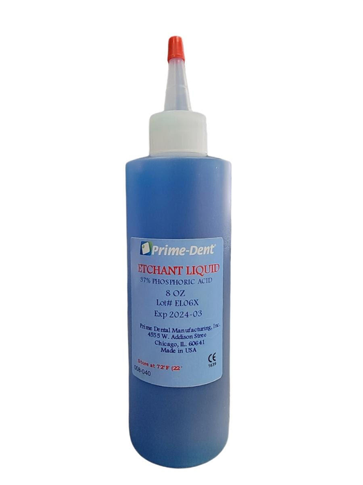 Etching Liquid Bottle 37% Blue 8oz Etching Liquid Bottle 37% Blue 8oz