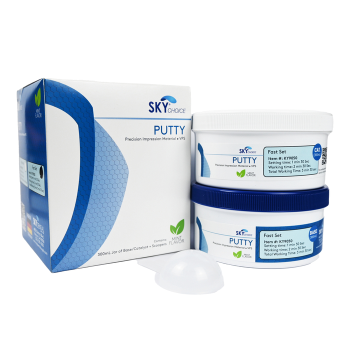 Putty VPS Impression Material Blue Mint Flavor (Sky Choice) Putty VPS Impression Material Blue Mint Flavor (Sky Choice)