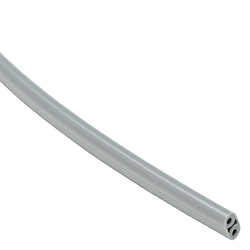 Syringe Tubing 2 Hole Gray 100ft/Bx