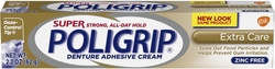 Super Poligrip Denture Adhesive Extra Care with Poliseal, 2.2 oz. tube