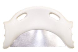 Qwikstrip Abrasive Single Sided Serrated Finishing Strips, White 10/Pk