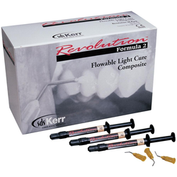 REVOLUTION FORMULA 2 FLOWABLE Composite 4-1gm Syringes (Kerr)