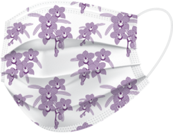 Mask Earloop Level 3 with Floral Design 50/Box