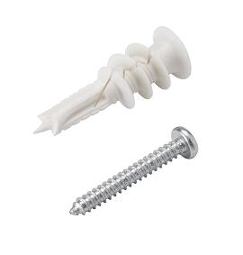 Wall Anchors w/Screws, Nylon (25)