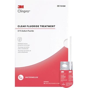 Clinpro Clear Fluoride Varnish Treatment  2.1% Sodium Fluoride, (3M)