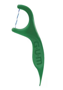 Floss Picks Twisted Mint Green 3/Package 48/Bx (GUM)