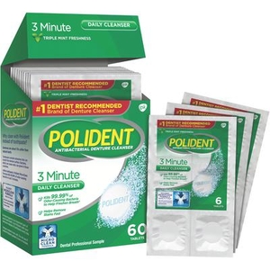 Polident Antibacterial Denture Cleanser 