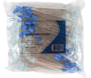 SecureTip Locking Saliva Ejector 100/Pkg