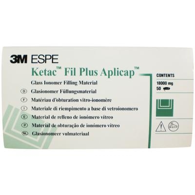 Ketac Fil Plus Aplicap Glass Ionomer Restorative Capsule Refill, 50/Pkg (3M) Ketac Fil Plus Aplicap Glass Ionomer Restorative Capsule Refill, 50/Pkg (3M)